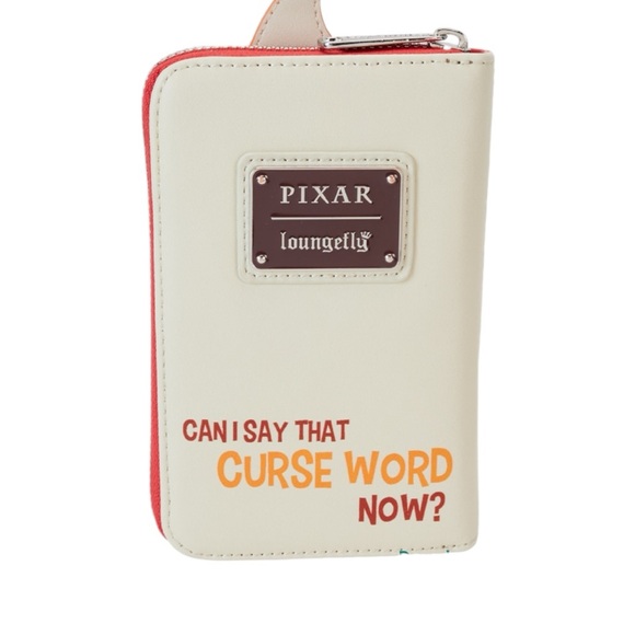 LOUNGEFLY Inside Out GLOWS IN DARK  Anger Cosplay Glow Zip Around Wallet - Picture 3 of 4